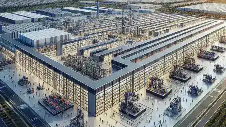"Propuesta de gigafactoría de inteligencia artificial en Móra la Nova, Tarragona, España, destacando el crecimiento tecnológico y la innovación en el sector de la IA."